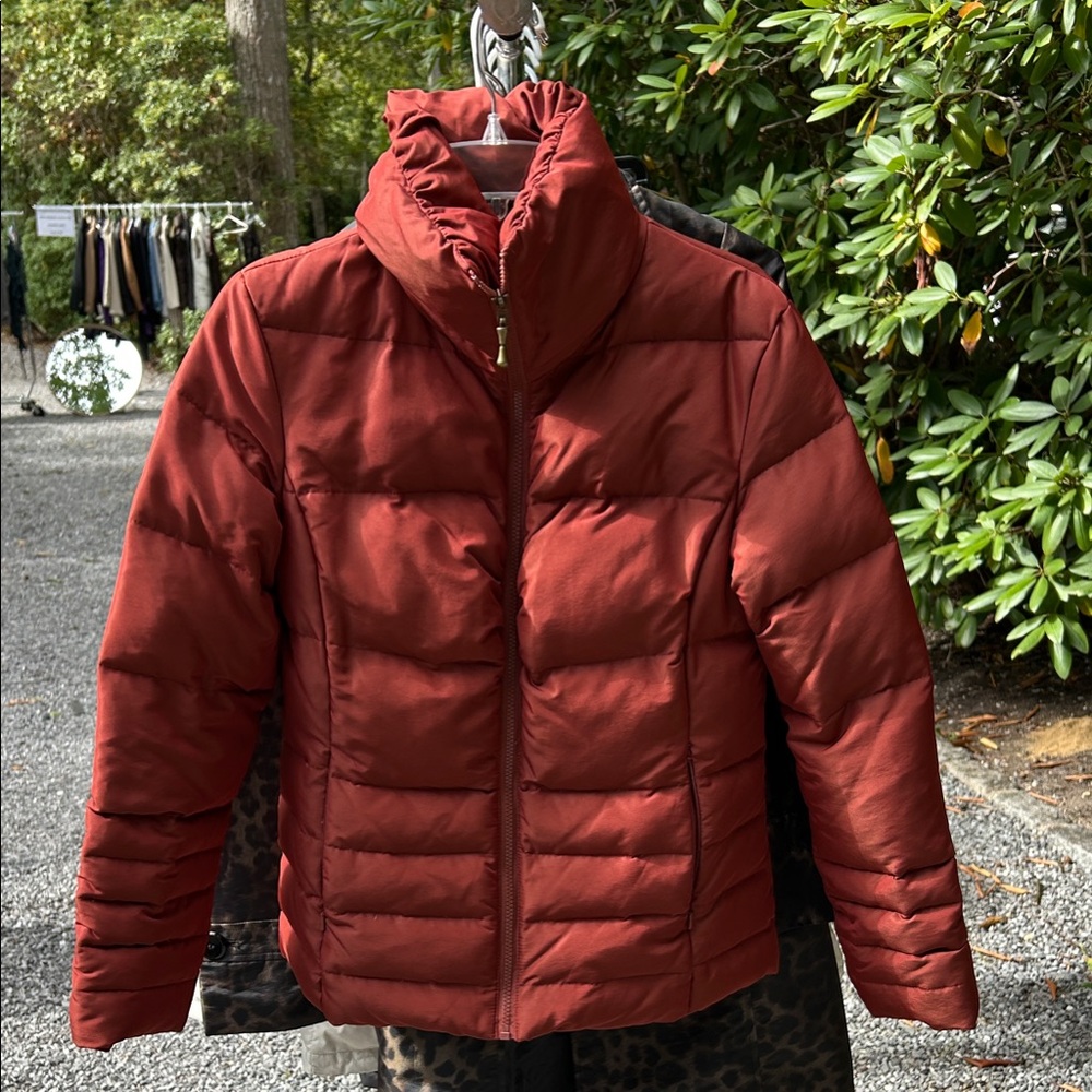 Kristen Blake Brick Red Puffer Jacket